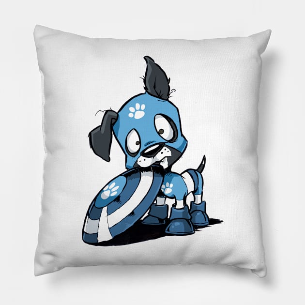 Captain Four Paws Pillow by craigbruyn