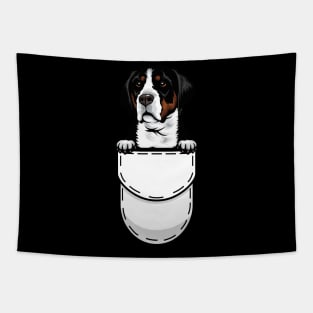 Funny Great Swiss Mountain Pocket Dog Tapestry