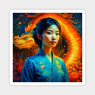 Chinese New Year of the Dragon Magnet