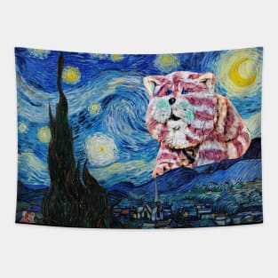 Bagpuss in a Starry Night Tapestry