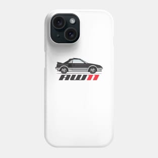 AW11-Black and Silver Phone Case