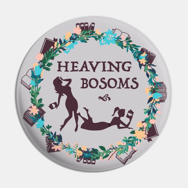 Heaving Bosoms Wreath Pin by Heaving Bosoms Podcast