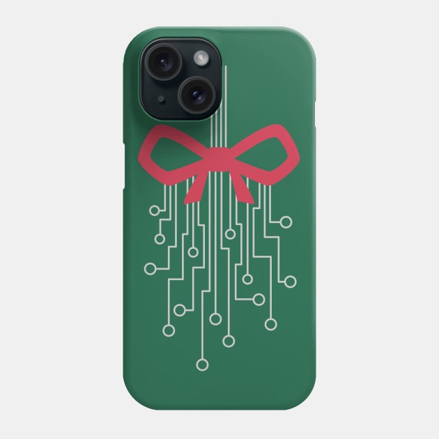 Geeky Mistletoe Silver Phone Case by Abbilaura