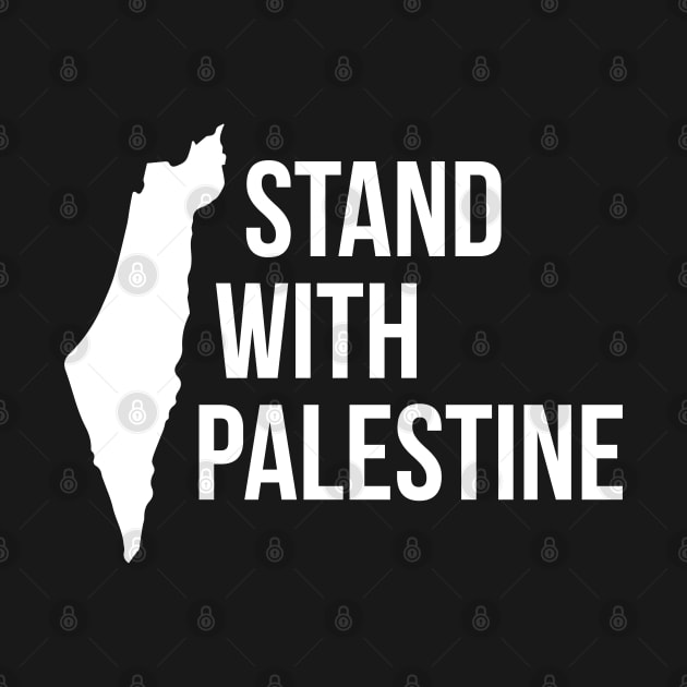Stand With Palestine White by syahrilution