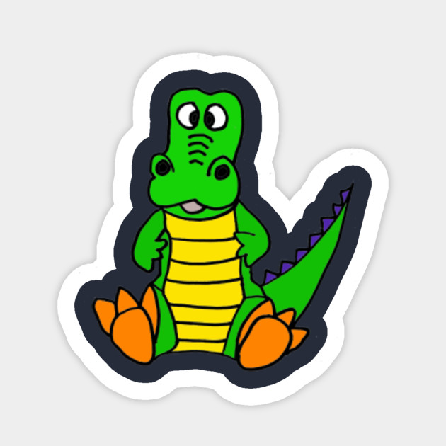Cute Baby Alligator Cartoon Alligator Sticker Teepublic