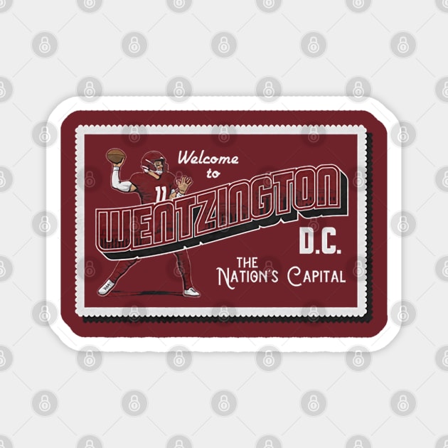 Carson Wentz Wentzington D.C. Magnet by Chunta_Design