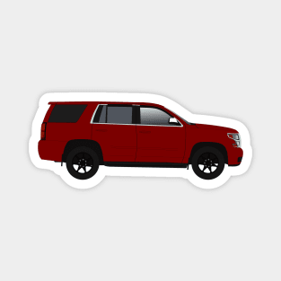 Red SUV Tahoe Magnet