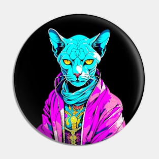 Sphynx cat Cyberpunk Pin