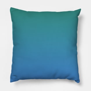 Green blue purple gradient watercolor Pillow