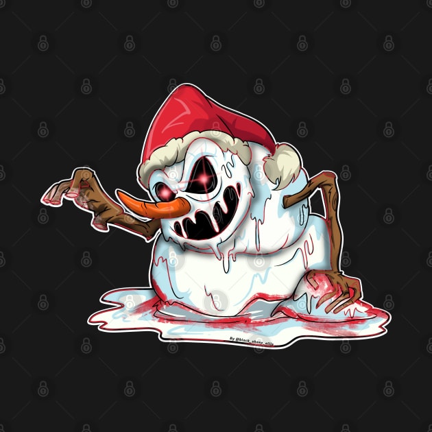 Erie Evil Santa Snowman by Trendy Black Sheep