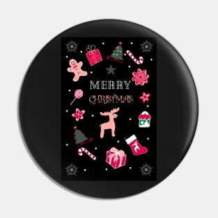 Winter Christmas  Festive Holiday Mood Pin