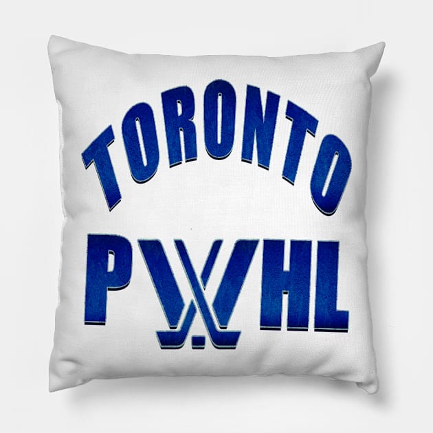 Distressed blue Toronto PWHl Pillow by thestaroflove