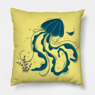 Jellyfish summer life Pillow