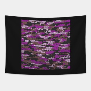 Camo Pattern - Purple Brown Tapestry