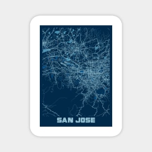 San Jose - Califonia Peace City Map Magnet