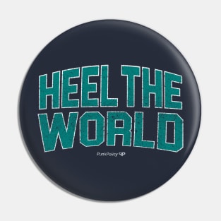 heel the world text print Pin