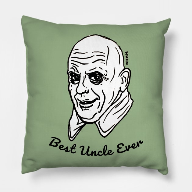 Best Scary Halloween Uncle Ever Pillow by sketchnkustom