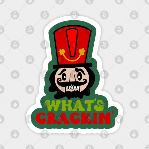 Nutcracker Christmas Cheering Magnet by alcoshirts