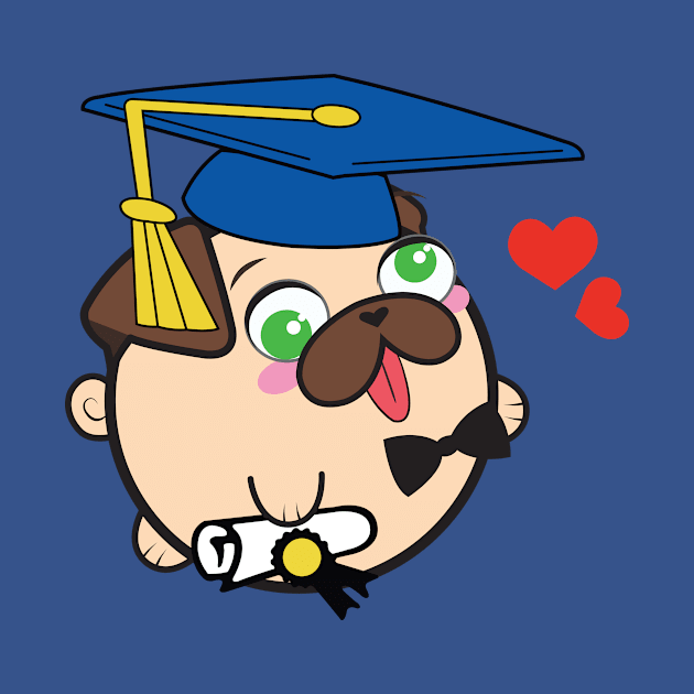 Doopy the Pug Puppy - Graduation by Poopy_And_Doopy