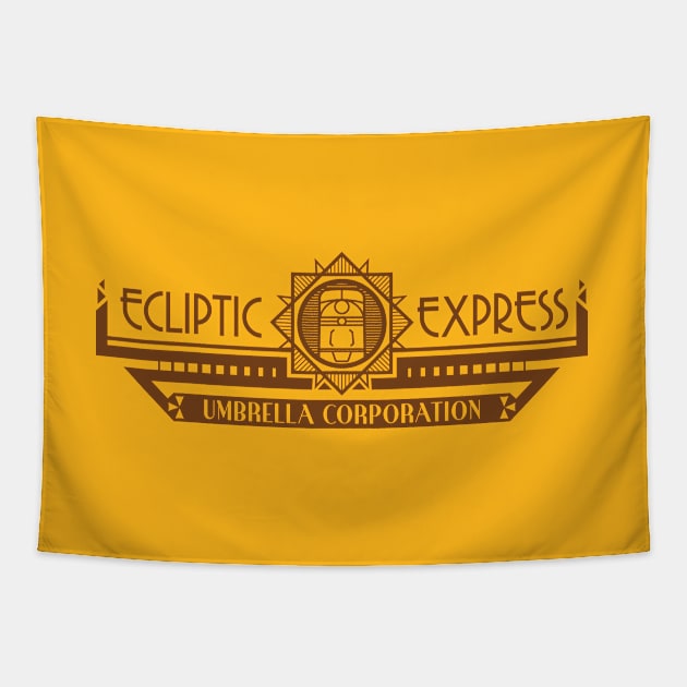 The Ecliptic Express (dark print) Tapestry by DCLawrenceUK