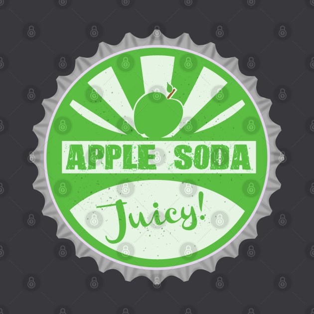 Apple Soda Bottle Cap by DrawAHrt