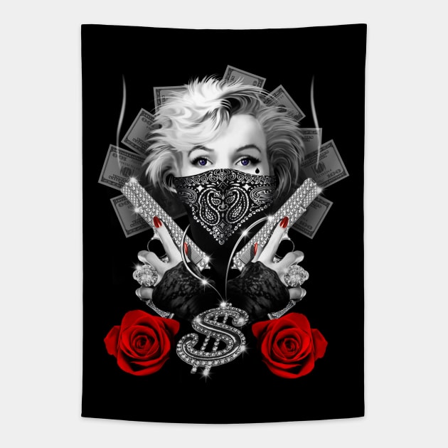 Marilyn Gangsta Tapestry by Artizan