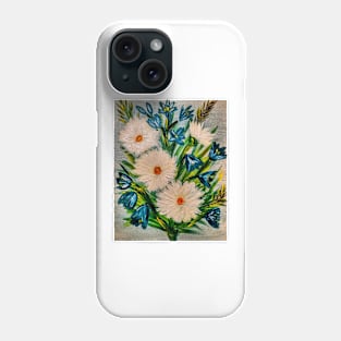 Some abstract flowers and plants In some of my favorite colors and metallic paint . Phone Case