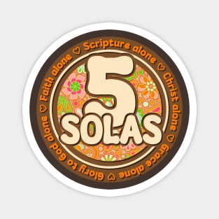 Five Solas of the Reformation - Reformed Theology Magnet