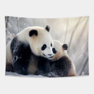 Panda Animal Wild Beauty Freedom Wilderness Enchanting Tapestry