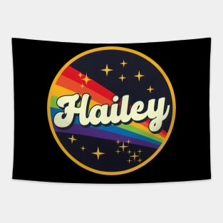 Hailey - // Rainbow In Space Vintage Style Tapestry