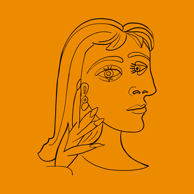 Picasso Woman's head #5 Lineart by shamila