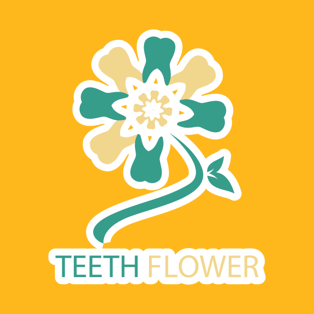 Tooth Flower circle pattern for Dental logo design. Dental care logo design. by AlviStudio