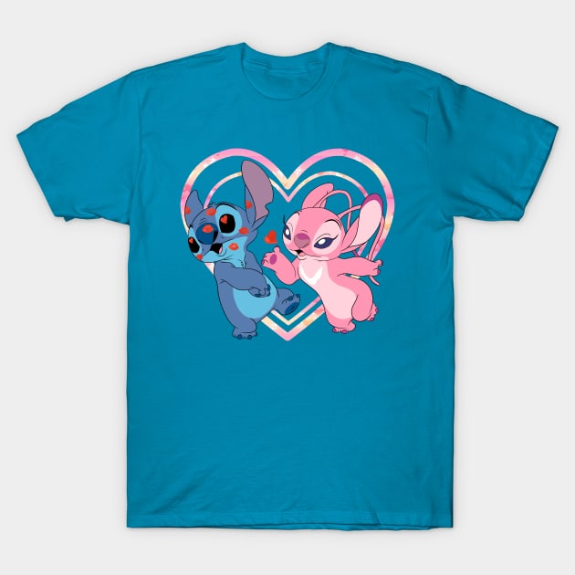Stitch and Angel Kiss T-Shirt