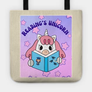 Reading unicorn , books , success Tote