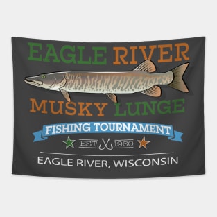 Eagle River Musky Lunge Tapestry