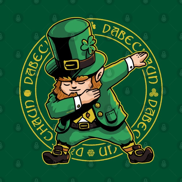 Dabechaun Dabbing Leprechaun St Patrick Day Shirt March 17th by vo_maria