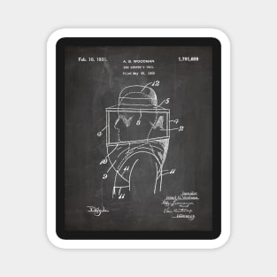 Bee Keeping Patent - Bee Keeper Bee Hive Honey Art - Black Chalkboard Magnet