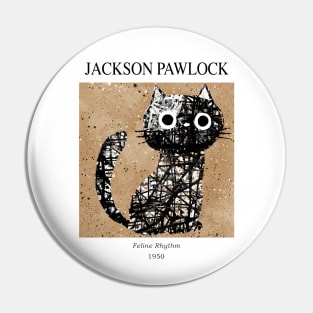 Jackson Pawlock Gallery cat Pin