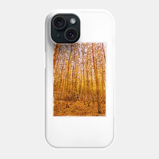 Yellow Leaves Forest Trees Phone Case