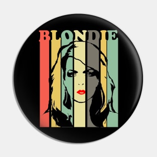 Blondie Retro Stripes Pin