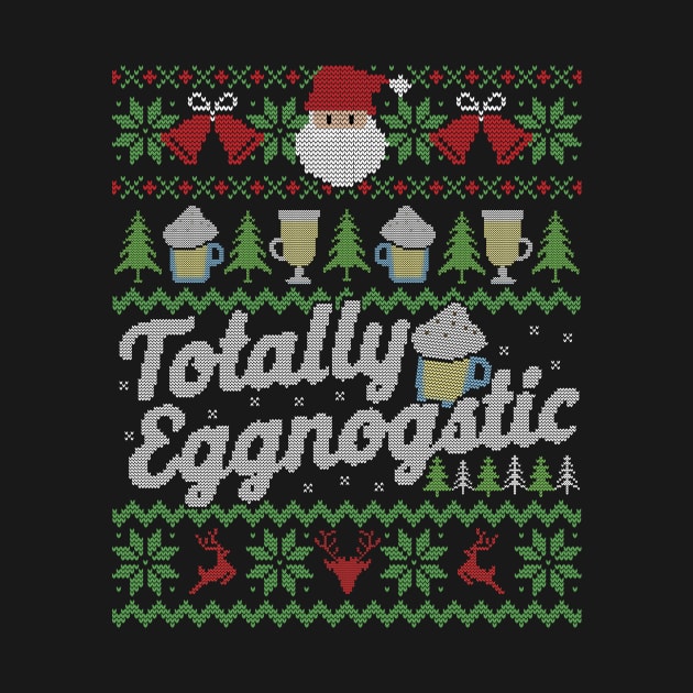 Ugly Christmas Sweater Totally Eggnostic Eggnog by HolidayoftheWeek