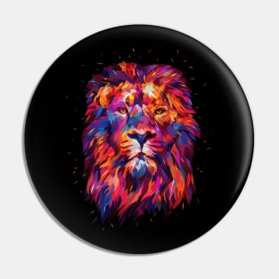 Abstract King Lion Pin