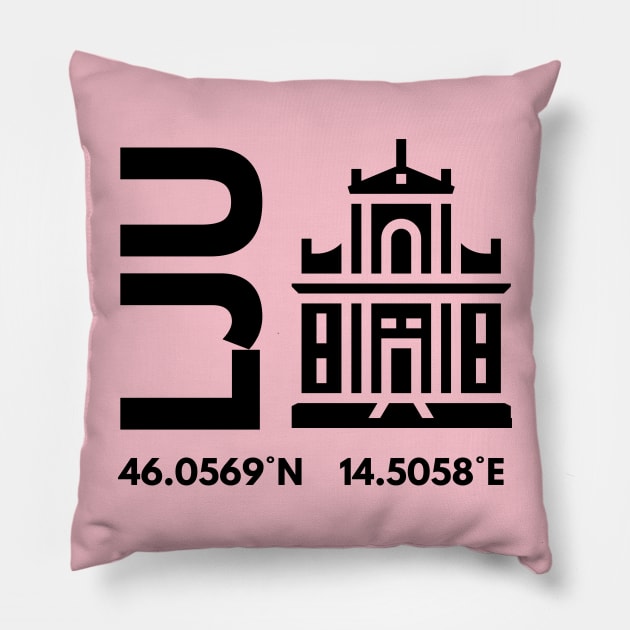 Ljubljana Pillow by ZdravieTees