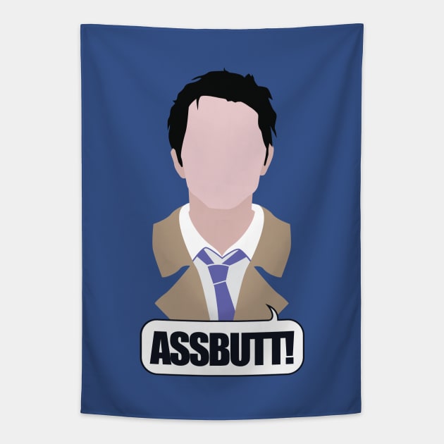 Assbutt Castiel Supernatural Swearing Tapestry by Alice_Wieckowska