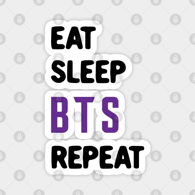 Eat sleep BTS repeat Magnet by Oricca