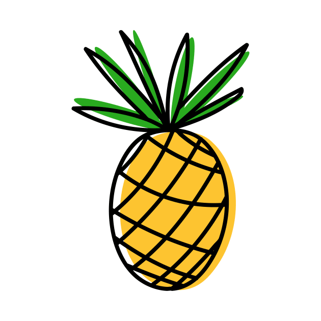 cute pineapple by eyoubree