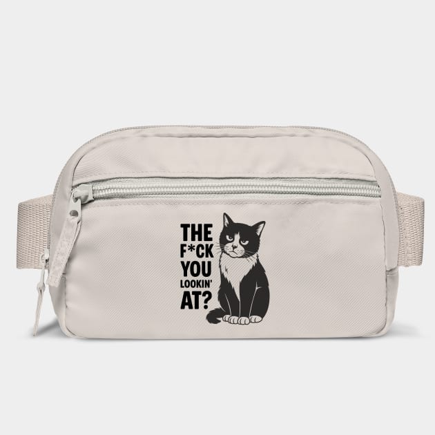 The F*ck You Lookin' At Rude Sarcastic Cattitude by Anticorporati