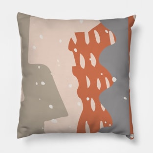 Mid Century Modern Shapes #illustration #digitalart Pillow