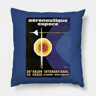 1973 French Aeronautics and Space Exhibition Pillow