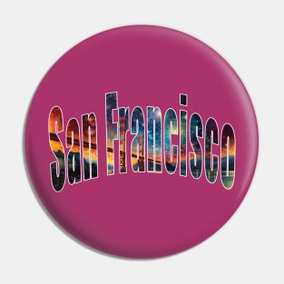 San Francisco Starry Night Design Pin